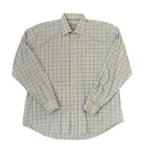 Peter Millar Multicolor Plaid Long Sleeve Button Up Dress Shirt XL‎ ( A-144)